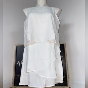 Acelitt Womens Casual Summer Crewneck Ruffle Sleeveless Romper